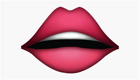 Lip Emoji, HD Png Download - kindpng