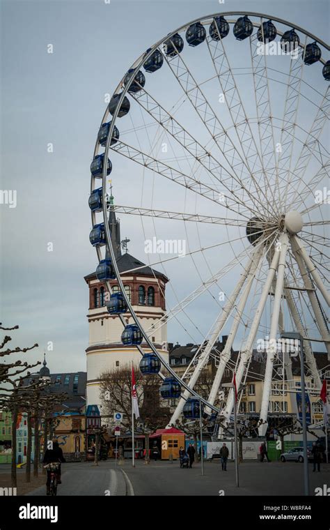 Ferris wheel in Dusseldorf Christmas market while it was in old town Stock Photo - Alamy