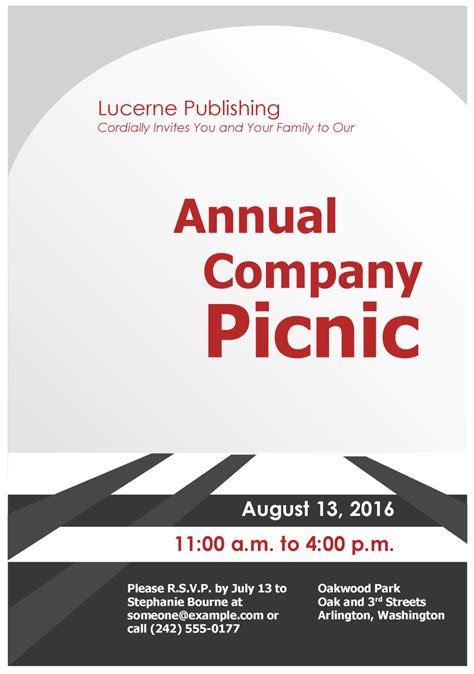 Corporate Picnic Invitations - Invitation Design Blog