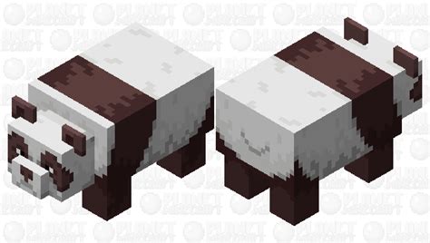 Brown Panda Minecraft Mob Skin