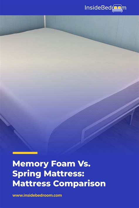 Memory Foam Vs. Spring Mattress: Mattress Comparison | Mattress springs, Mattress comparison ...