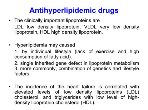 Antihyperlipidemic drugs