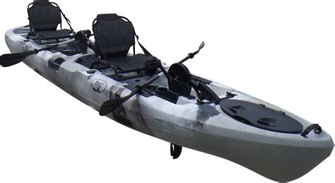 BKC UH-PK14 14 foot Sit On Top Tandem Fishing Pedal Drive Kayak Upright Seats included - Walmart.com