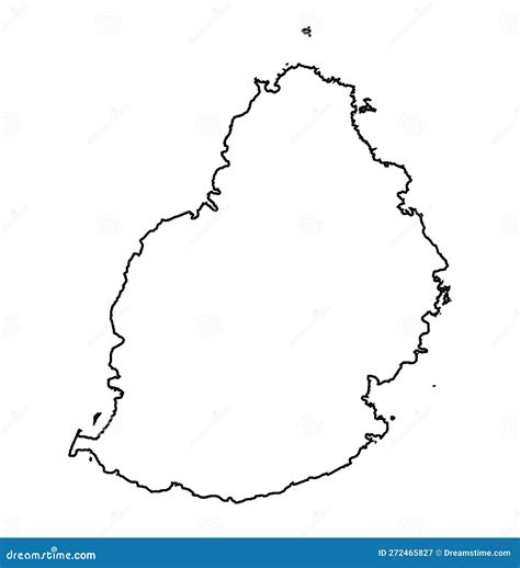 Mauritius Outline Flag Map Royalty-Free Stock Photography | CartoonDealer.com #272465825