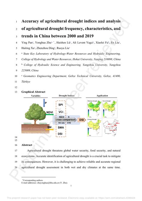 (PDF) Accuracy of Agricultural Drought Indices and Analysis of Agricultural Drought Frequency ...