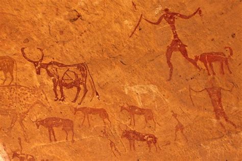 Rock-Art Sites of Tadrart Acacus, Libya #UNESCO | Art sites, Cave paintings