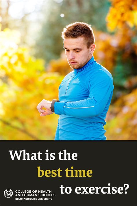 When is the best time to exercise? - College of Health and Human Sciences