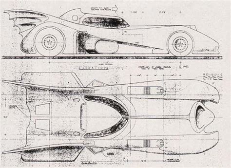 Build Your Own 1989 Batmobile Using These Blueprints - autoevolution