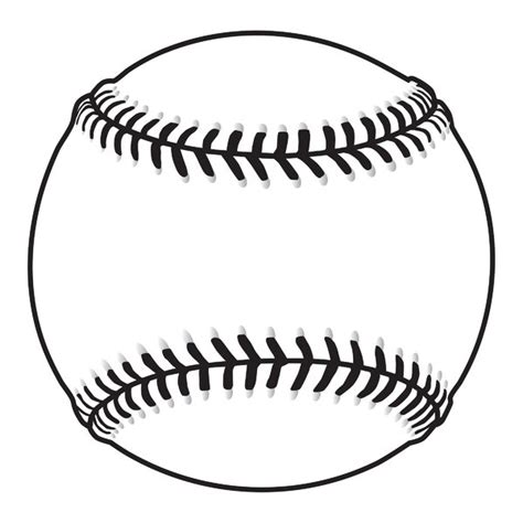 Black And White Baseball Ball - ClipArt Best