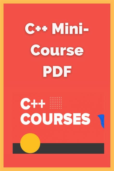 C++ Mini-Course PDF | C programming learning, Learn computer coding, Learn computer science