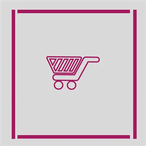 Minimalist Icon Shopping Cart Vector Illustration Stock Vector by ...