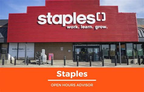 Staples Hours: Opening, Closing & Holidays Hours | February 2024