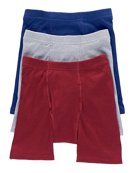 Hanes Classics Boys` ComfortSoft® Dyed Boxer Briefs 3-Pack