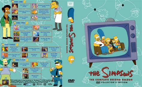 the simpsons season 2 - TV DVD Custom Covers - 211simpsons s2 newcstm ...