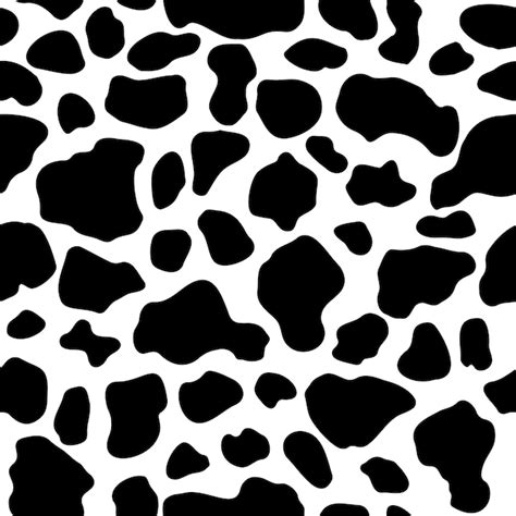 Premium Vector | Seamless cow pattern cow spots pattern cow print