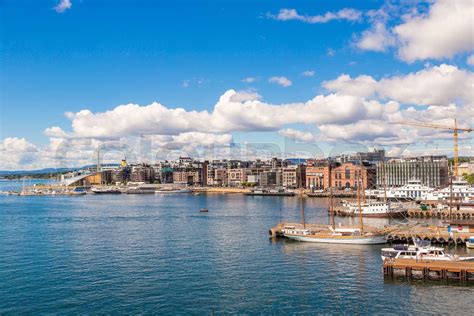 Oslo skyline and harbor. Norway | Stock image | Colourbox