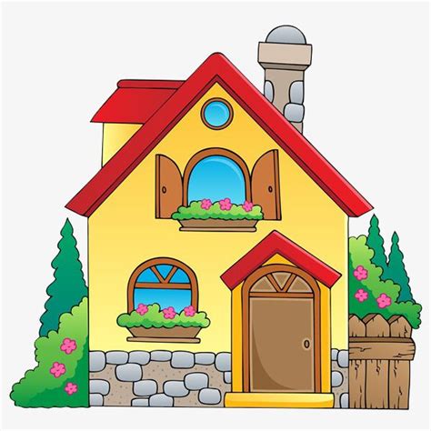 Beautiful Houses Clipart Transparent PNG Hd, Beautiful House, Cartoon, Jane Pen, Hand PNG Image ...