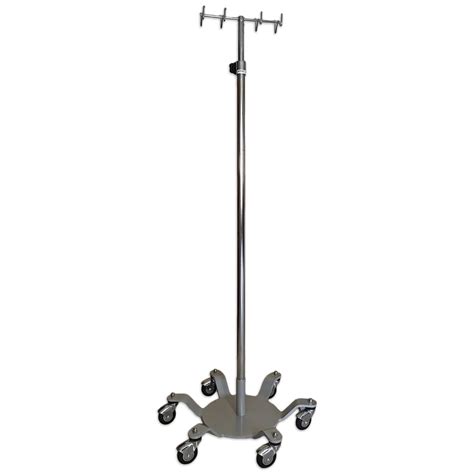 Heavy Duty Hospital IV Pole - Secure Mount