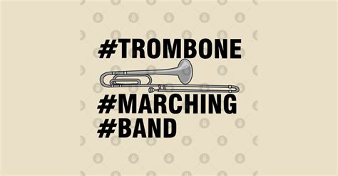 #Trombone #Marching #Band - Marching Band - Sticker | TeePublic