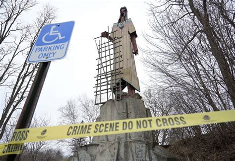 Skowhegan Indian sculpture in need of another round of repairs after recent damage : r/Maine