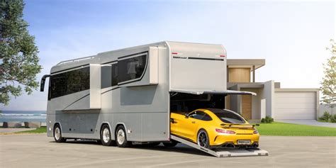 This Amazing $1.8 Million Ultra-Luxury RV Has Its Own Garage In The Back