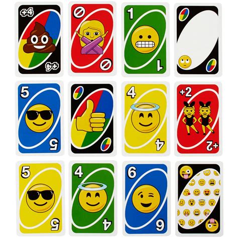 UNO Emoji Card Game - Entertainment Earth