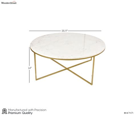 Buy Manor House Round Coffee Table with Marble Top at 20% OFF Online | Wooden Street
