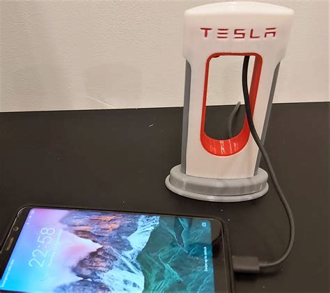 Tesla Cyber Supercharger Phone Charger 5.5-12 Inches - Etsy