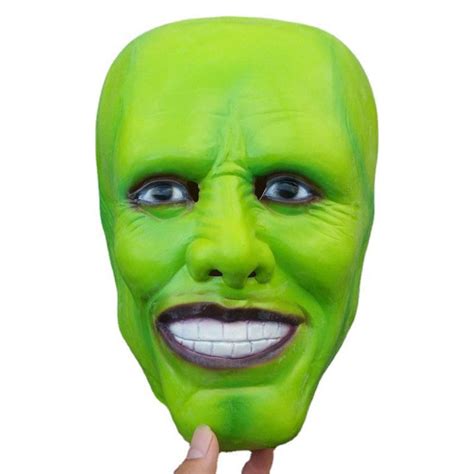 The Mask Jim Carrey Mask Latex Cospaly Mask Helmet Halloween Costume P