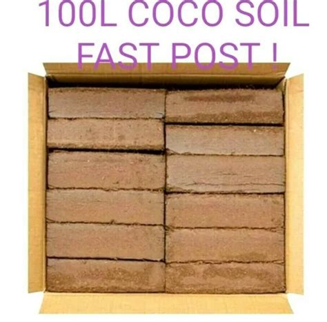 BRICK COMPOST SOIL Coconut Coir Coco 10 60 100 L hydroponics Plant Pots ...