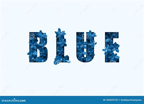 Word BLUE Text on White Background. Stock Image - Image of background ...