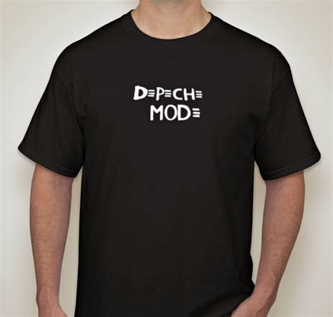 Depeche Mode logo t shirt black by rockytees on Etsy | Black shirt ...