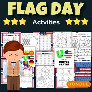 Printable Flag Day Activities And Games - Fun End of the year Bundle activities