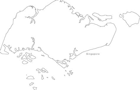 Singapore Map Outline Vector at Vectorified.com | Collection of Singapore Map Outline Vector ...