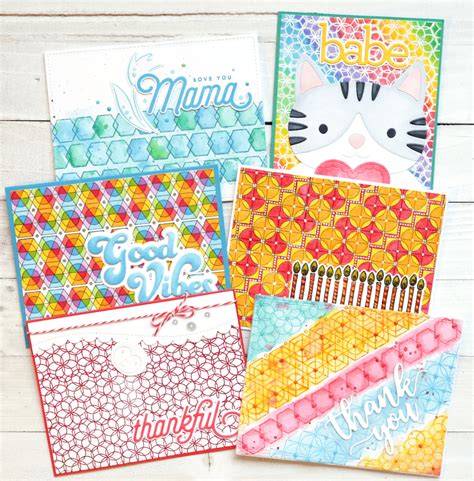 One Stamp, Five Ways: Geometric Patterns - Simon Says Stamp Blog