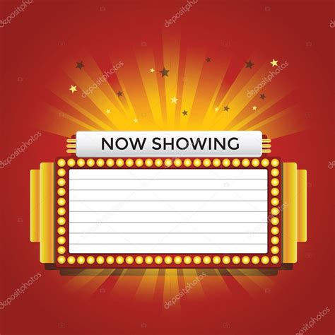 Now showing retro cinema neon sign vector — Stock Vector © inueng #49942489