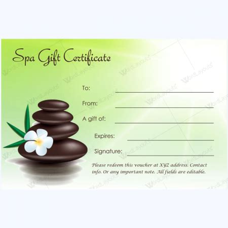 Spa Gift Certificate Templates - 100+ Spa and Saloon Designs