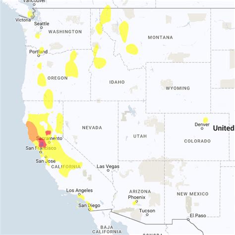 Map Of Air Quality In California – Map Of Usa District - Southern ...