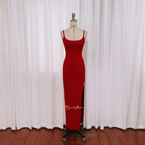 Tina Carlyle Red Dress 90s Cocktail Party Costume - Etsy Australia