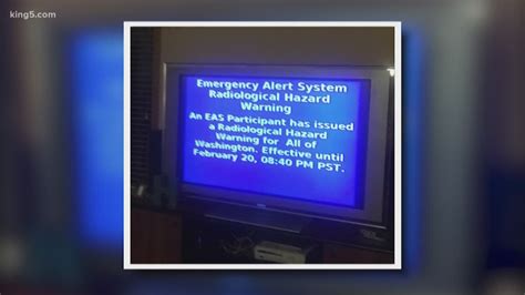 False TV alert over 'radiological hazard' concerns Washington emergency ...