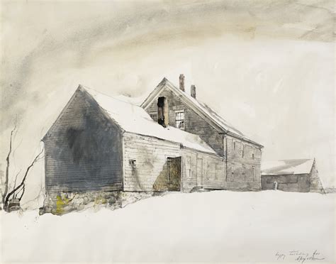 Andrew Wyeth (1917-2009) , Olsons in the Snow | Christie's