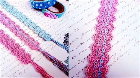 CROCHET BOOKMARK (STEP BY STEP TUTORIAL) Easy & quick crochet bookmark! - YouTube