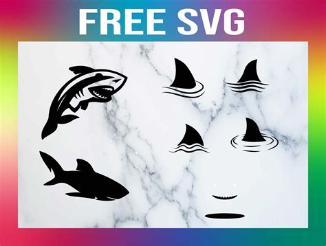 7 Free Shark Fin SVG