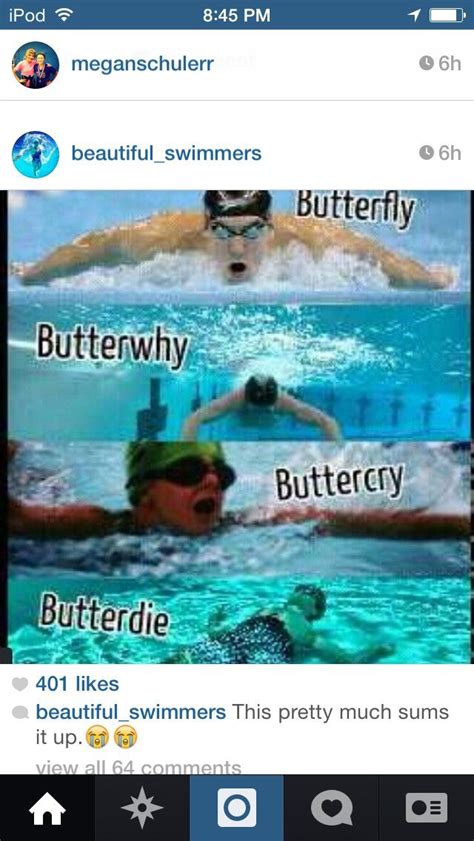 Swimming funny, Swimming memes, Swimming jokes