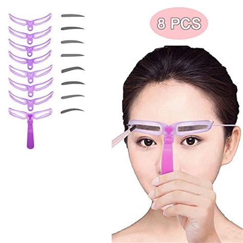 Eyebrow Stencil 8 Styles Eyebrow Shapes DIY Grooming Stencil Kit Shaping Templat - Walmart.com ...