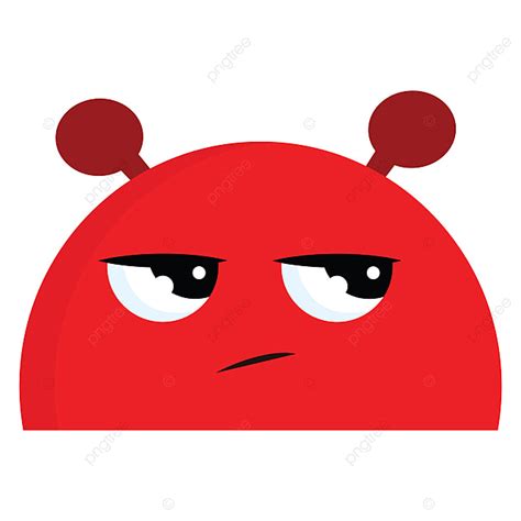 A Red Monster Vector Or Color Illustration, Red, Monster, Angry PNG and ...