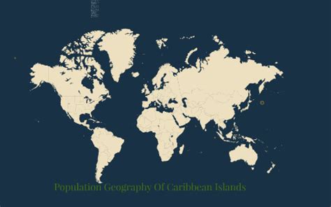 Population Geography Of Caribbean Islands by Keegan Sookdeo