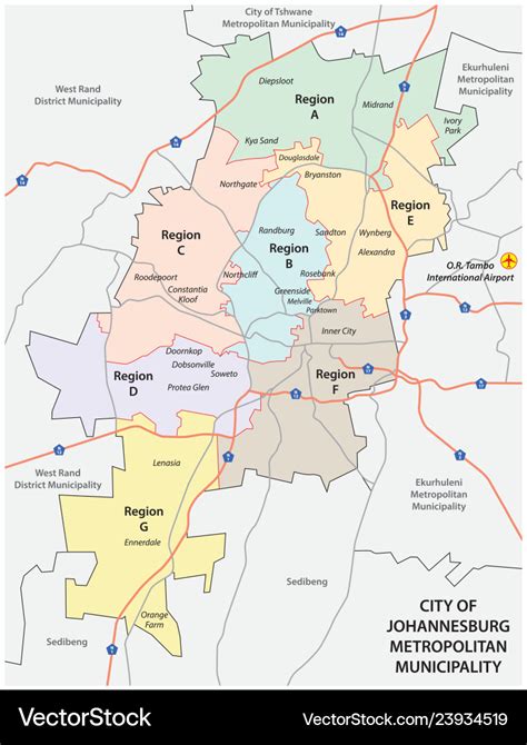 City of johannesburg metropolitan municipality Vector Image