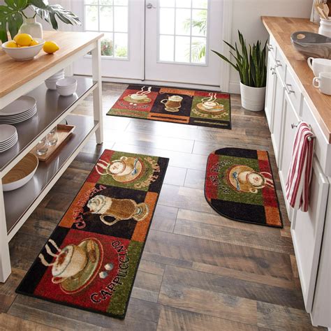 Mohawk Home New Wave Caffe Latte Primary Kitchen Mat, Set of 3, Multiple Sizes - Walmart.com ...