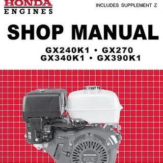 Honda Gx31 Shop Manual